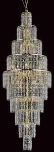 Impex CF03220/24/G New York 24 Light Crystal & Gold Ceiling Light
