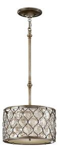 FE/LUCIA/P/C Lucia 1 Light Burnished Silver Ceiling Pendant