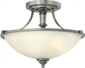 HK/TRUMAN/SF 3 Light Antique Nickel Semi Flush Ceiling Light