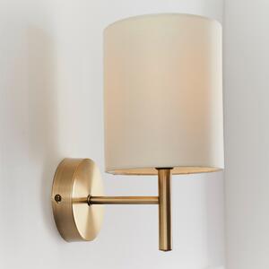 Endon BRIO-1WBAB 1 Light Wall Light in Antique Brass Finish