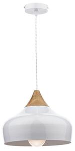 Dar GAU0102 Gaucho 1 Light Ceiling Pendant White