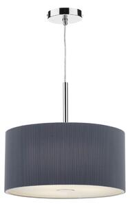 Dar ZAR1039 Zaragoza Grey 40cm 3 Light Modern Ceiling Pendant