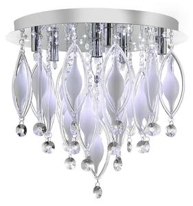 Searchlight 2456-6CC Spindle Led/Halogen Remote Control Flush Ceiling Light