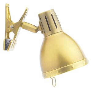 Dar OSA4175 Osaka 1 Light Clip on Desk Lamp in Brushed Brass