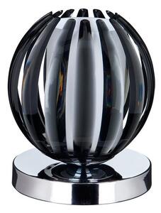 Searchlight 1811SM Chrome Finish Touch Table Lamp with Smokey Glass