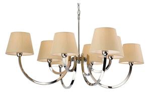 Firstlight 2323PST Fairmont 8 Light Polished Steel Ceiling Pendant