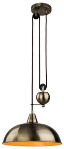 Firstlight 2309AB Century Rise and Fall Ceiling Light in Antique Brass