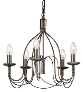 Firstlight 2317AS Regency 5 Light Ceiling Pendant in Antique Silver Finish