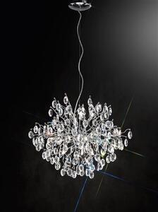 F2326/12 Chrome 12 Light Crystal Ceiling Light