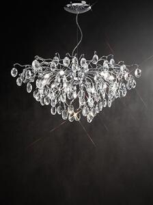 F2326/13 Chrome 13 Light Crystal Ceiling Light