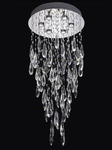 F2320/6 Chrome 6 Light LED Crystal Ceiling Light