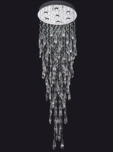 F2320/7 Chrome 7 Light LED Crystal Ceiling Light