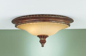 FE/STIRLINGCAS/F Stirling Castle Flush Ceiling Light, British Bronze