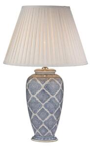 Dar ELY4223 + S1098 Ely Table Lamp with Ivory Shade