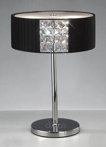 Diyas IL31170/BL Evelyn Black And Crystal Table Lamp
