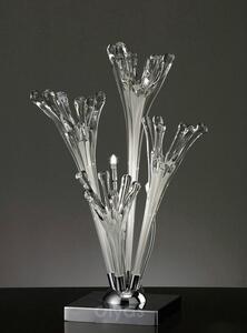Diyas IL50431 Love Polished Chrome and Glass Table Lamp