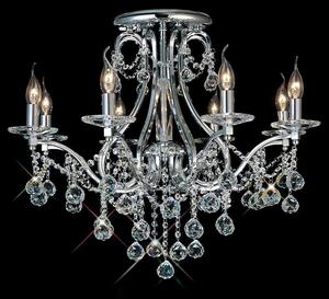 Diyas IL30118 Bianco Crystal Ceiling Light in Polished Chrome