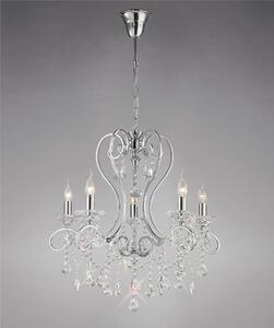 Diyas IL31365 Vela Crystal Chandelier Light in Polished Chrome