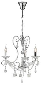 Diyas IL31363 Vela Crystal Chandelier Light in Polished Chrome