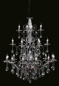 Diyas IL30126 + 4 + 12 Zinta Polished Chrome Ceiling Pendant