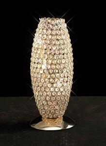 Diyas IL30766 Kos Crystal Table Lamp in French Gold Finish