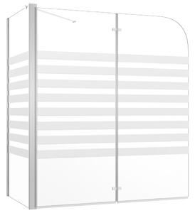 Bath Enclosure 120x68x130 cm Tempered Glass Stripe