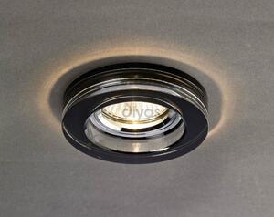 Diyas IL30821BL Black Crystal Recessed Round Downlight Fascia