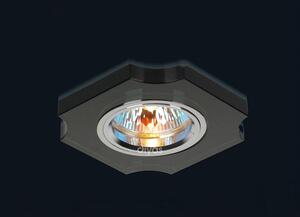Diyas IL30809BL Black Crystal Concave Corner Downlight Fascia