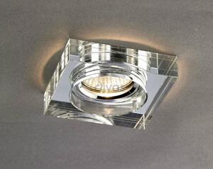 Diyas IL30822CH Clear Crystal Recessed Square Downlight Fascia