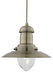 Padstow Modern Aged Brass Fishermans Ceiling Pendant Light