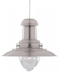 Padstow Modern Brushed Nickel Fishermans Ceiling Light