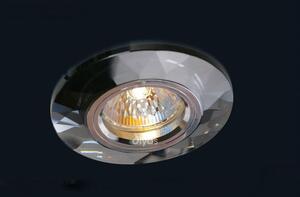 Diyas IL30816CH Clear Crystal Recessed Chamfered Round Downlight Fascia