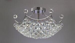 Diyas IL30033 Cesto Crystal Ceiling Light in Polished Chrome Finish
