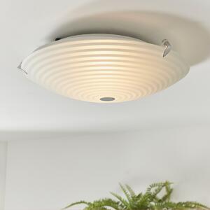 Endon 633-32 Roundel Frosted and Clear Glass Flush Ceiling Light