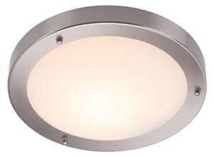 Saxby 12421 Portico Chrome and Frosted Glass Ceiling Flush Light IP44