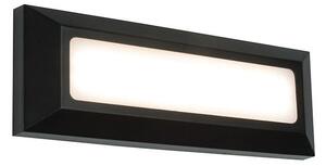 Saxby 61211 Severus Rectangle Guide Outdoor Wall Light in Black