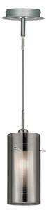 Searchlight 2301SM Duo 2 Single Ceiling Pendant with Cylinder Shade