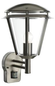 Saxby 49945 Inova PIR Outdoor Wall Light in Brushed Stainless Steel IP44