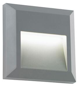 Saxby EL-40107 Severus Square Guide Outdoor Wall Light in Grey