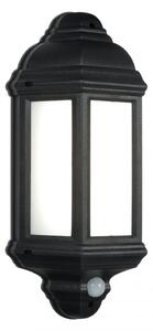 Saxby 54553 Halbury LED PIR Outdoor Wall Light in Matt Black