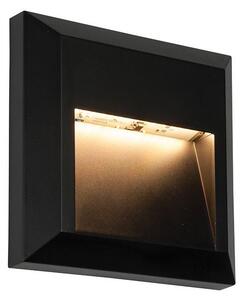 Saxby 61219 Severus Square Guide Outdoor Wall Light in Black