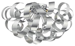 Dar RAW0550 Rawley 5 Light Brushed Aluminium Ceiling Light