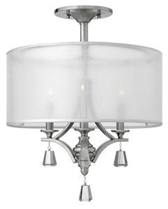 HK/MIME/SF Mime Semi Flush Brushed Nickel Ceiling Pendant with Crystals