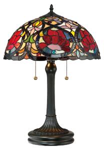 QZ-LARISSA-TL Larissa Tiffany Bronze 2 Light Table Lamp