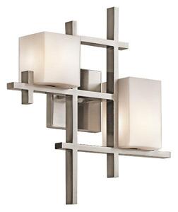 KL/CITY LIGHTS2 City Lights Classic Pewter 2 Light Wall Light