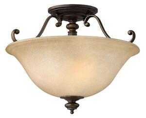 HK/DUNHILL/SF Dunhill 2 Light Royal Bronze Semi Flush Ceiling Light