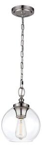 FE/TABBY/P/S Tabby 1 Light Polished Nickel Spherical Ceiling Light