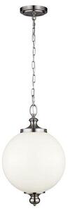 FE/PARKMAN PL BS Parkman 1 Light Brushed Steel Large Ceiling Pendant