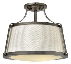 HK-CHARLOTTE-SF-AN Charlotte 3 Light Antique Nickel Semi Flush Light