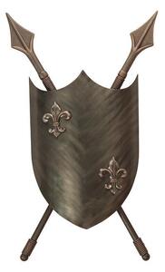 CRUSADER/WL BBRZ Crusader 2 Light Burnished Bronze Wall Light
